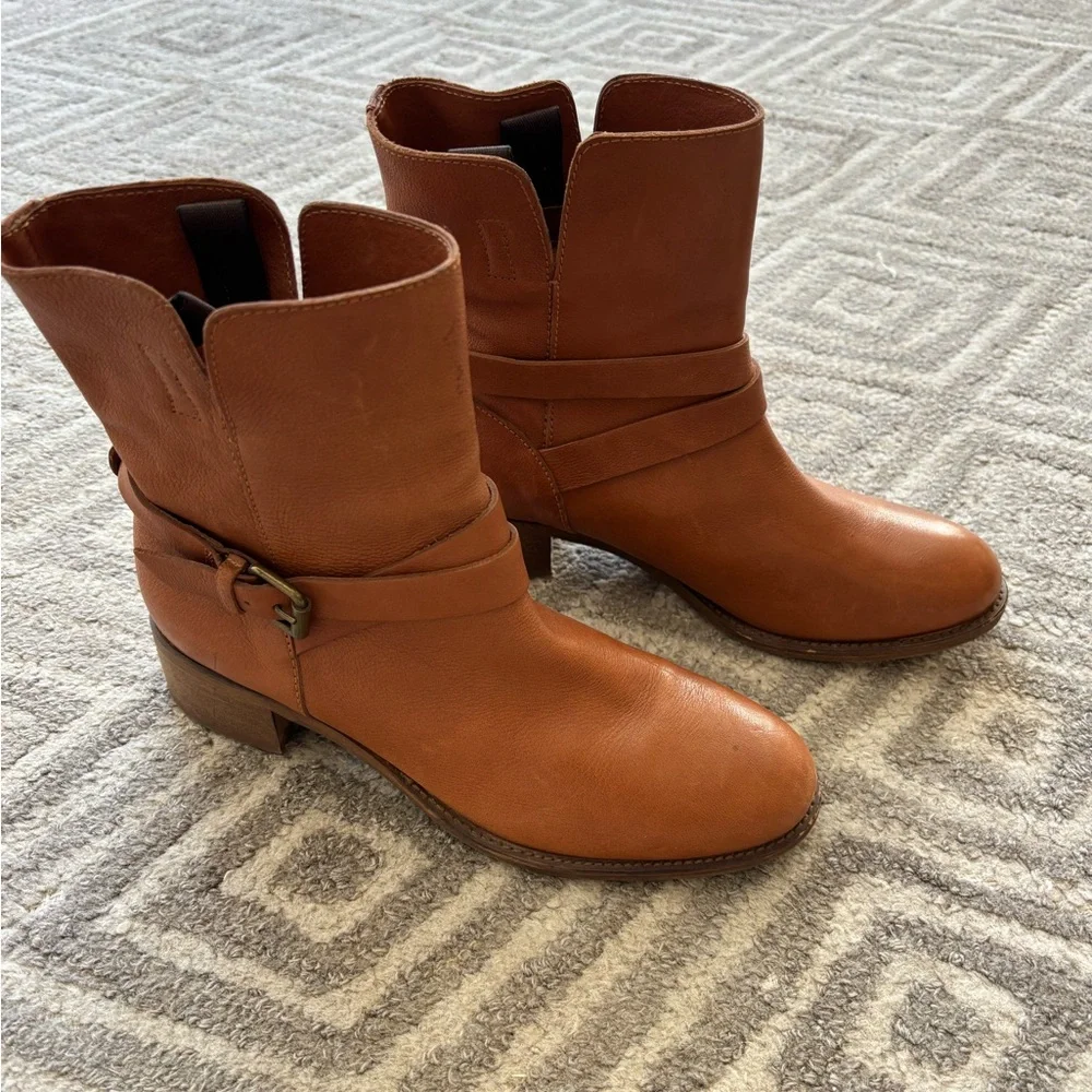 J.Crew women’s leather boots size 7.5 - Picture 1 of 7